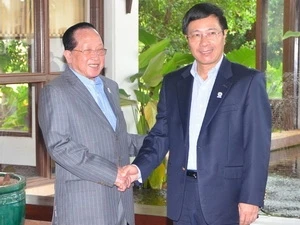 柬埔寨副首相兼外交大臣贺南洪接见范平明部长
